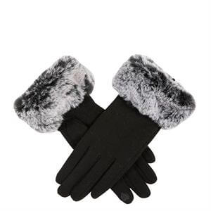 Dents Women’s Touchscreen Thermal Gloves with Faux Fur Cuffs